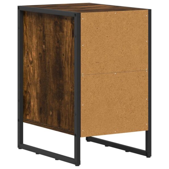 vidaXL Nočný stolík Dymová dub 39,5 x 30 x 50 cm Kompozitné drevo – Obrázok 8