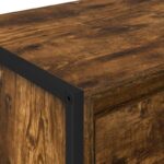 vidaXL Nočný stolík Dymová dub 39,5 x 30 x 50 cm Kompozitné drevo – Obrázok 9
