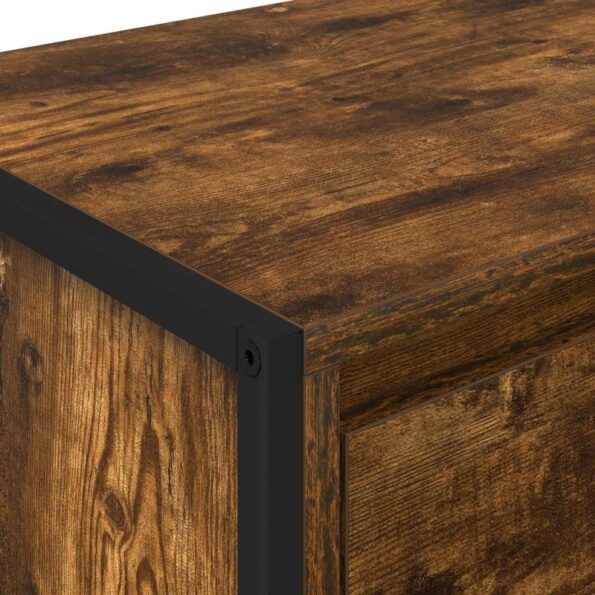 vidaXL Nočný stolík Dymová dub 39,5 x 30 x 50 cm Kompozitné drevo – Obrázok 9