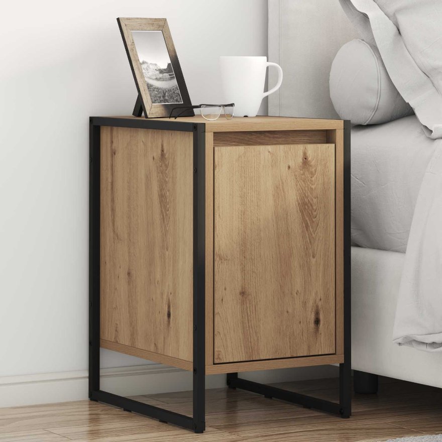 886653_1.jpg vidaXL Nočný stolík 2 pcs Remeselnícky dub 39,5 x 30 x 50 cm – Obrázok 1
