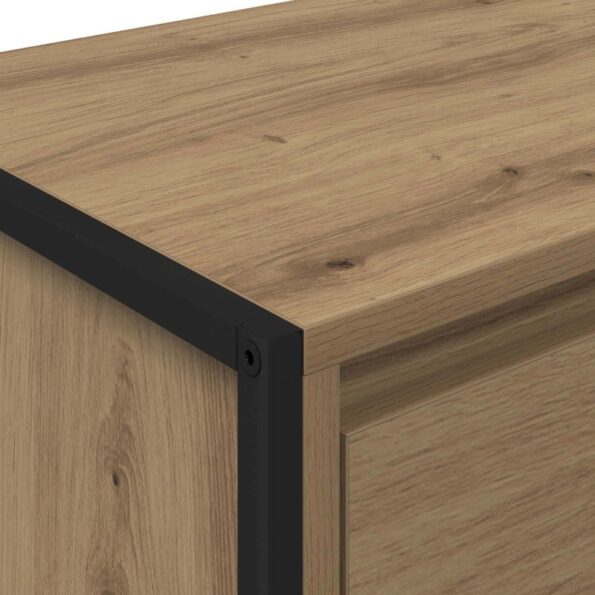 vidaXL Nočný stolík 2 pcs Remeselnícky dub 39,5 x 30 x 50 cm – Obrázok 10