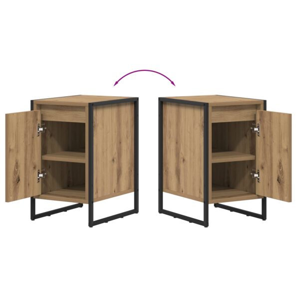 vidaXL Nočný stolík 2 pcs Remeselnícky dub 39,5 x 30 x 50 cm – Obrázok 12