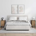 vidaXL Nočný stolík 2 pcs Remeselnícky dub 39,5 x 30 x 50 cm – Obrázok 4