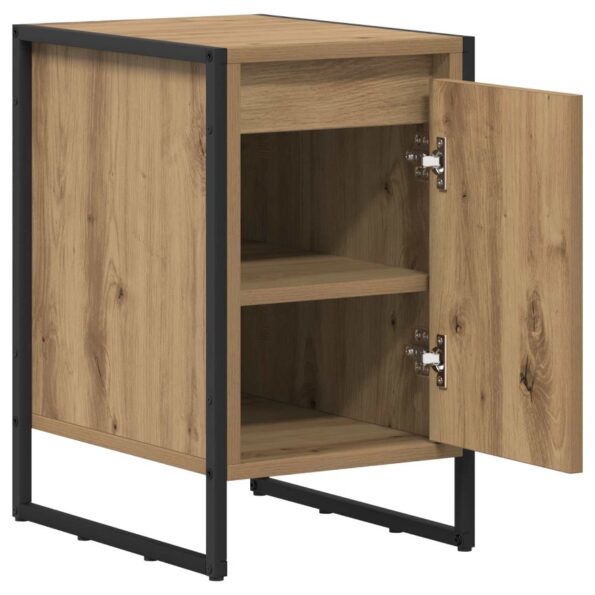 vidaXL Nočný stolík 2 pcs Remeselnícky dub 39,5 x 30 x 50 cm – Obrázok 6