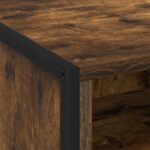 vidaXL Nočný stolík Dymová dub 50 x 39,5 x 50 cm Kompozitné drevo – Obrázok 8