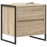 vidaXL Nočný stolík Sonoma 50 x 39.5 x 50 cm Kompozitné drevo – Obrázok 3