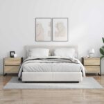 vidaXL Nočný stolík Sonoma 50 x 39.5 x 50 cm Kompozitné drevo – Obrázok 4