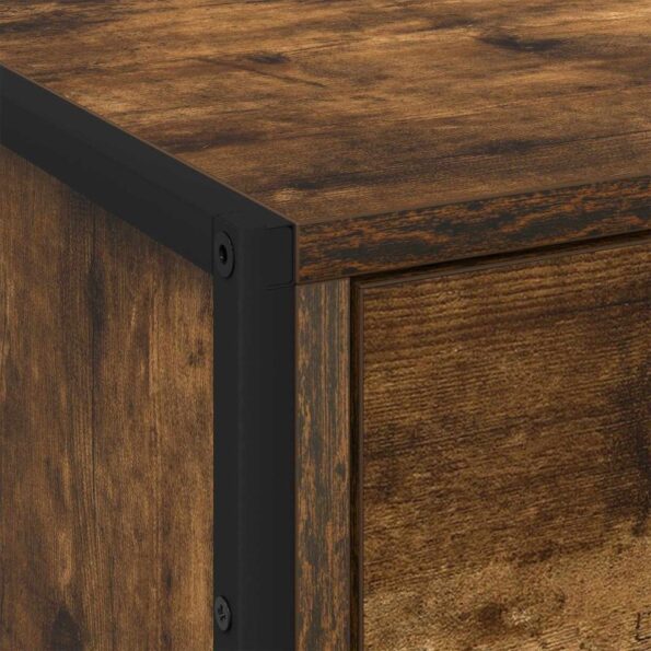 vidaXL Nočný stolík Dymová dub 50 x 39.5 x 50 cm Kompozitné drevo – Obrázok 8