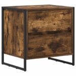 vidaXL Nočný stolík so zásuvkou 2 pcs Dymová dub 50 x 39.5 x 50 cm – Obrázok 5