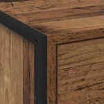 vidaXL Nočný stolík so zásuvkou 2 pcs Staré drevo 50 x 39.5 x 50 cm – Obrázok 9