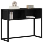 vidaXL Koncový stôl Čierny dub 100 x 36 x 75 cm Kompozitné drevo – Obrázok 3