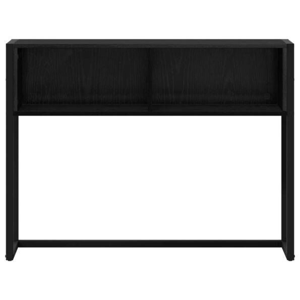 vidaXL Koncový stôl Čierny dub 100 x 36 x 75 cm Kompozitné drevo – Obrázok 5
