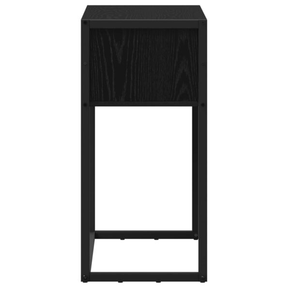 vidaXL Koncový stôl Čierny dub 100 x 36 x 75 cm Kompozitné drevo – Obrázok 6
