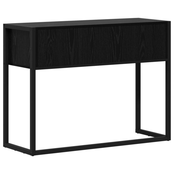 vidaXL Koncový stôl Čierny dub 100 x 36 x 75 cm Kompozitné drevo – Obrázok 7