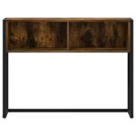 vidaXL Koncový stôl Dymová dub 100 x 36 x 75 cm Kompozitné drevo – Obrázok 5