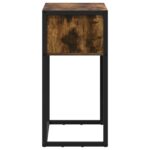 vidaXL Koncový stôl Dymová dub 100 x 36 x 75 cm Kompozitné drevo – Obrázok 6