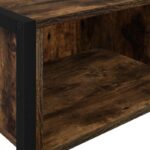 vidaXL Koncový stôl Dymová dub 100 x 36 x 75 cm Kompozitné drevo – Obrázok 8