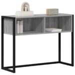 vidaXL Koncový stôl Sivý Sonoma 100 x 36 x 75 cm Kompozitné drevo – Obrázok 3