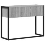 vidaXL Koncový stôl Sivý Sonoma 100 x 36 x 75 cm Kompozitné drevo – Obrázok 7