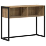 vidaXL Koncový stôl Remeselnícky dub 100 x 36 x 75 cm Kompozitné drevo – Obrázok 2