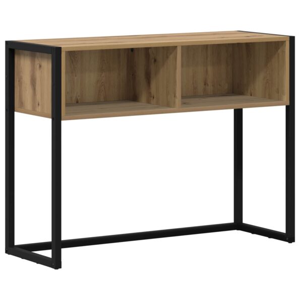 vidaXL Koncový stôl Remeselnícky dub 100 x 36 x 75 cm Kompozitné drevo – Obrázok 2