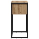 vidaXL Koncový stôl Remeselnícky dub 100 x 36 x 75 cm Kompozitné drevo – Obrázok 6