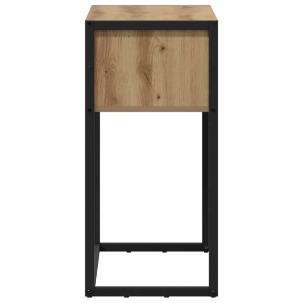 vidaXL Koncový stôl Remeselnícky dub 100 x 36 x 75 cm Kompozitné drevo – Obrázok 6
