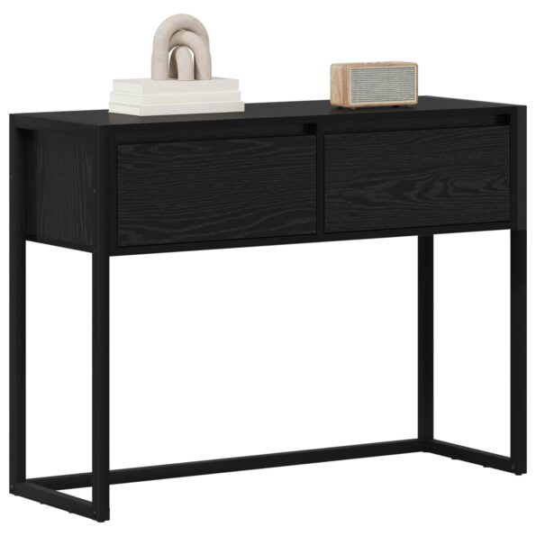 vidaXL Koncový stôl Čierny dub 100 x 36 x 75 cm Kompozitné drevo – Obrázok 3