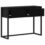 vidaXL Koncový stôl Čierny dub 100 x 36 x 75 cm Kompozitné drevo – Obrázok 5
