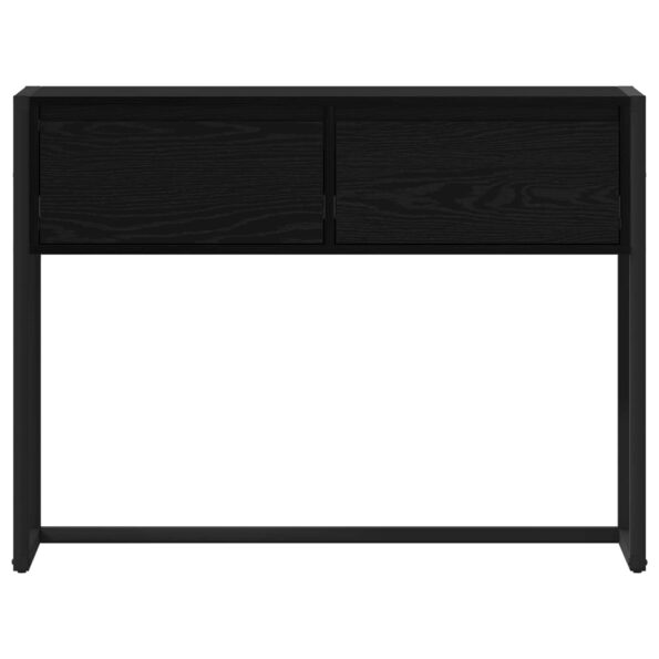 vidaXL Koncový stôl Čierny dub 100 x 36 x 75 cm Kompozitné drevo – Obrázok 6