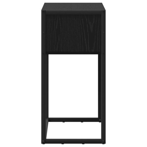 vidaXL Koncový stôl Čierny dub 100 x 36 x 75 cm Kompozitné drevo – Obrázok 7