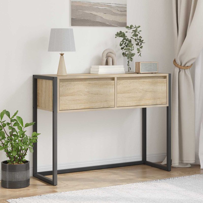 886697_1.jpg vidaXL Koncový stôl Sonoma 100 x 36 x 75 cm Kompozitné drevo – Obrázok 1