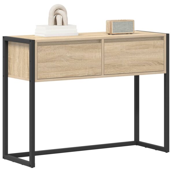 vidaXL Koncový stôl Sonoma 100 x 36 x 75 cm Kompozitné drevo – Obrázok 3