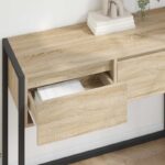 vidaXL Koncový stôl Sonoma 100 x 36 x 75 cm Kompozitné drevo – Obrázok 4