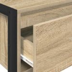 vidaXL Koncový stôl Sonoma 100 x 36 x 75 cm Kompozitné drevo – Obrázok 9