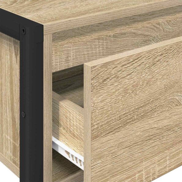 vidaXL Koncový stôl Sonoma 100 x 36 x 75 cm Kompozitné drevo – Obrázok 9