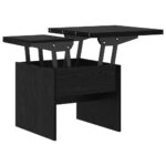 vidaXL Konferenčný stolík Čierny dub 55 x 54,5 x 45 cm – Obrázok 7