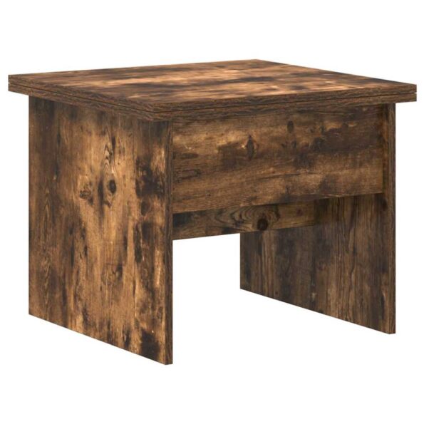 vidaXL Konferenčný stolík Dymová dub 55 x 54,5 x 45 cm – Obrázok 10