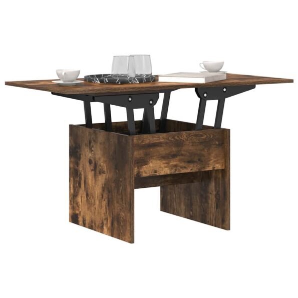 vidaXL Konferenčný stolík Dymová dub 55 x 54,5 x 45 cm – Obrázok 4