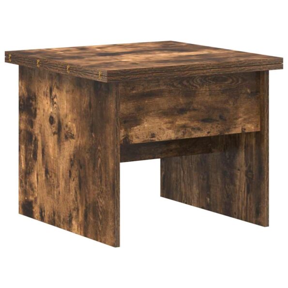 vidaXL Konferenčný stolík Dymová dub 55 x 54,5 x 45 cm – Obrázok 6