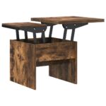 vidaXL Konferenčný stolík Dymová dub 55 x 54,5 x 45 cm – Obrázok 7