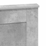 vidaXL Zadné čelo Betónová šedá 160 cm Kompozitné drevo – Obrázok 7