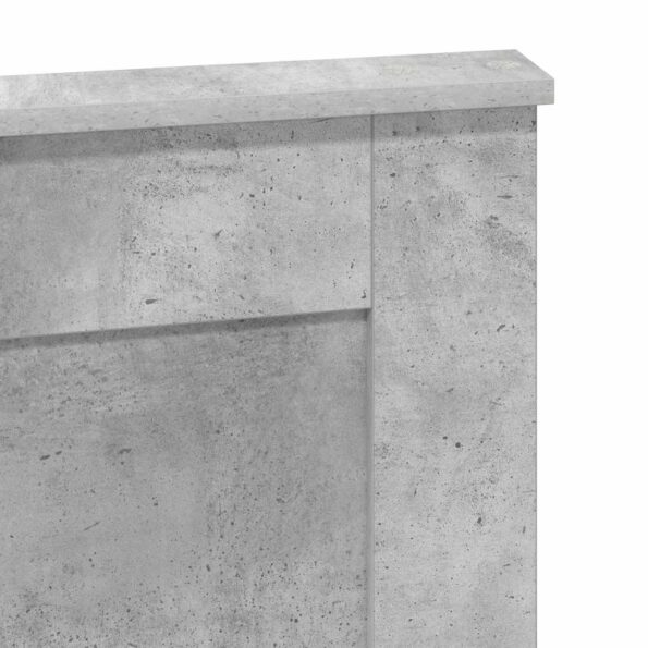 vidaXL Zadné čelo Betónová šedá 160 cm Kompozitné drevo – Obrázok 7