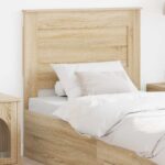 vidaXL Zadné čelo s čelnou doskou Sonoma dub 100 cm Kompozitné drevo