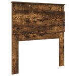 vidaXL Zadné čelo s čelnou doskou Dymová dub 100 cm Kompozitné drevo – Obrázok 6