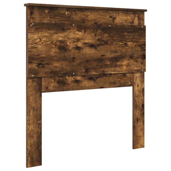 vidaXL Zadné čelo s čelnou doskou Dymová dub 100 cm Kompozitné drevo – Obrázok 6