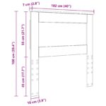 vidaXL Zadné čelo Remeselný dub 100 cm Kompozitné drevo – Obrázok 10