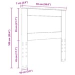 vidaXL Zadné čelo s čelnou doskou Dymová dub 90 cm Kompozitné drevo – Obrázok 10