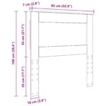 vidaXL Zadné čelo s čelnou doskou Čierny dub 80 cm Kompozitné drevo – Obrázok 10