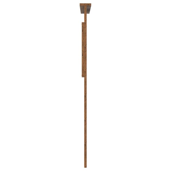 vidaXL Zadné čelo s čelnou doskou Staré drevo 75 cm Kompozitné drevo – Obrázok 5